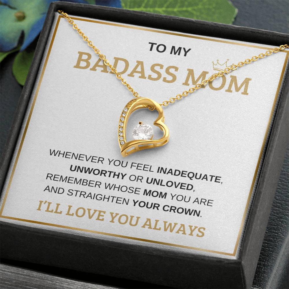 To My Bada** Mom-Forever Love Necklace
