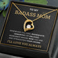 To My Bada** Mom-Forever Love Necklace (black)