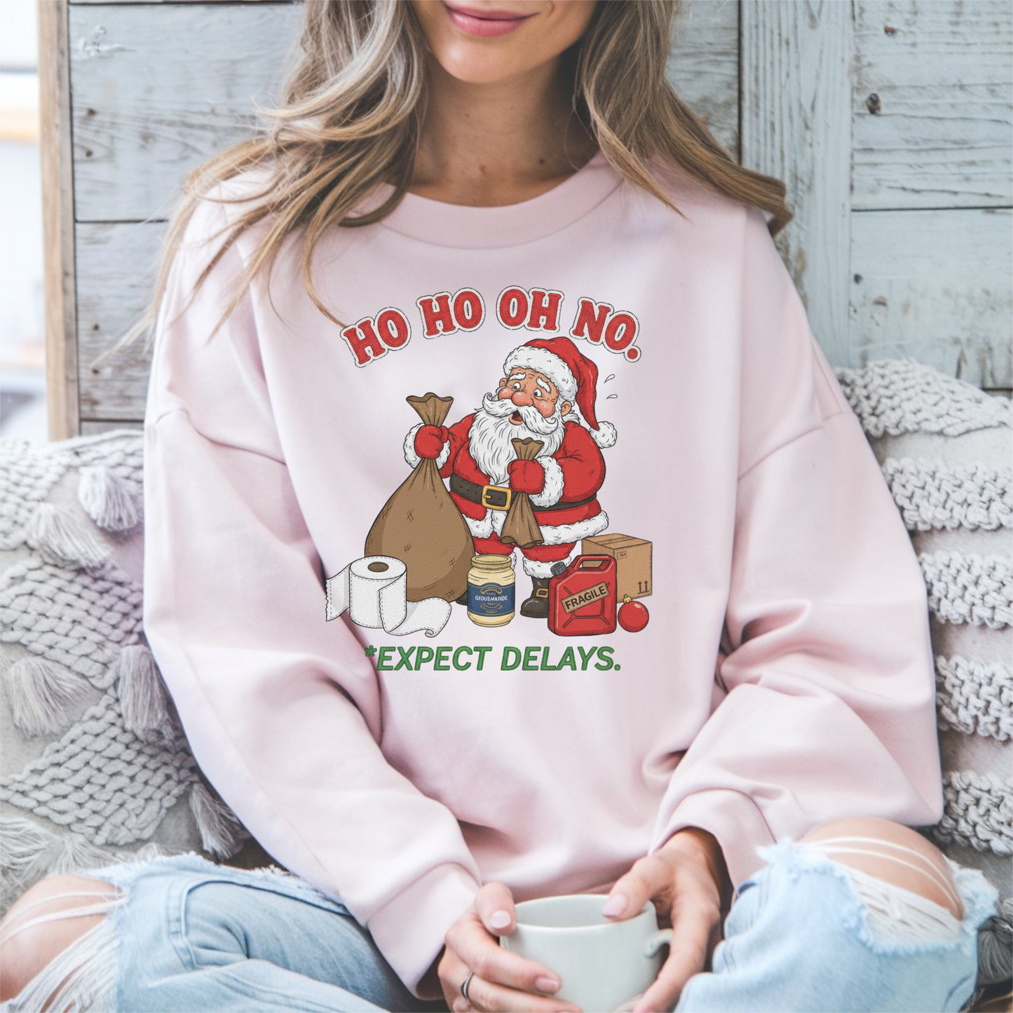 Ho Ho Oh No Ugly Christmas Sweatshirt