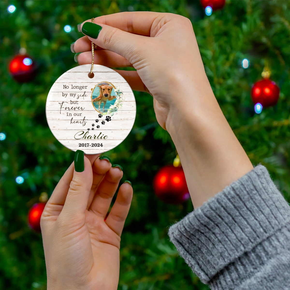 Personalized Pet Memorial Ceramic Ornament