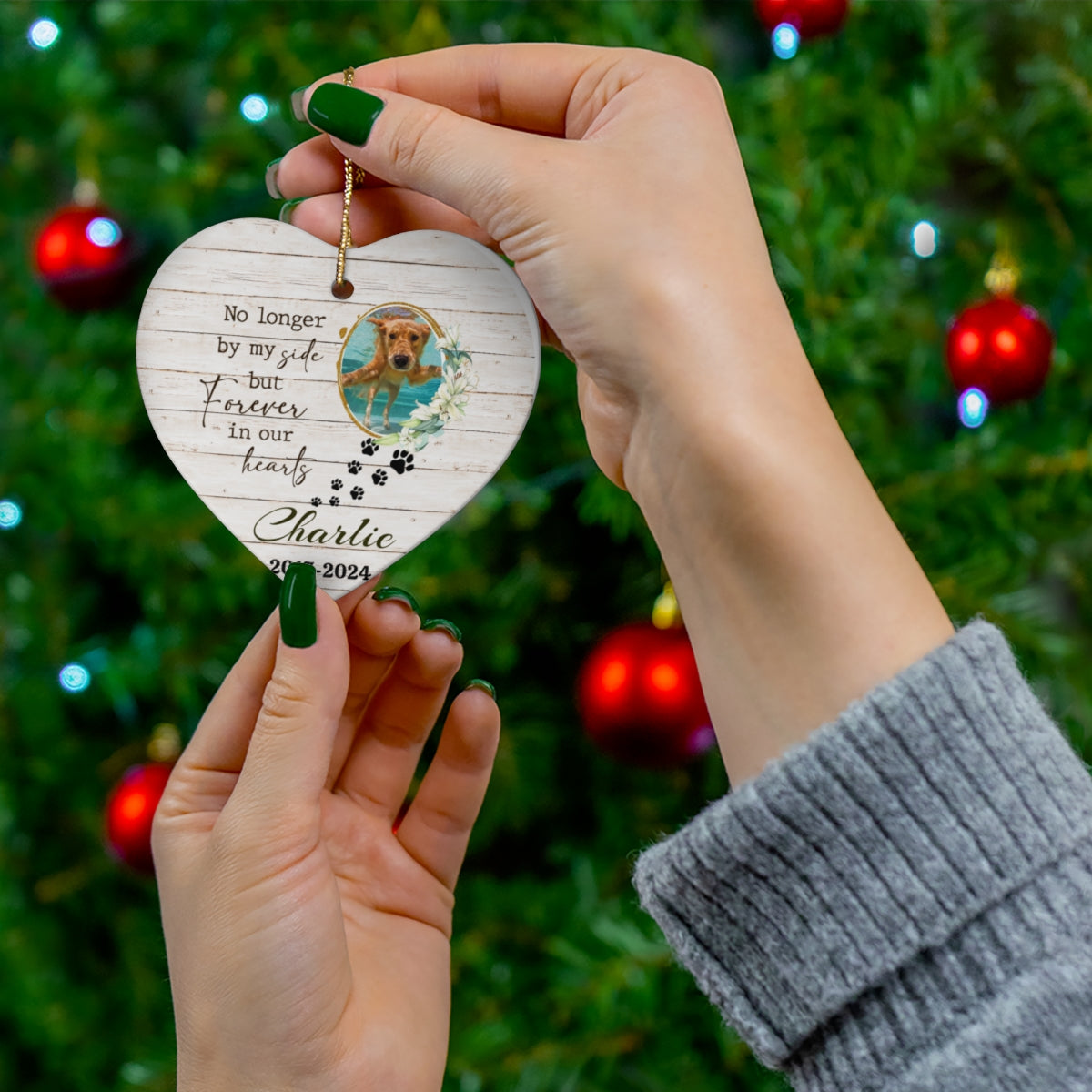 Personalized Pet Memorial Ceramic Ornament