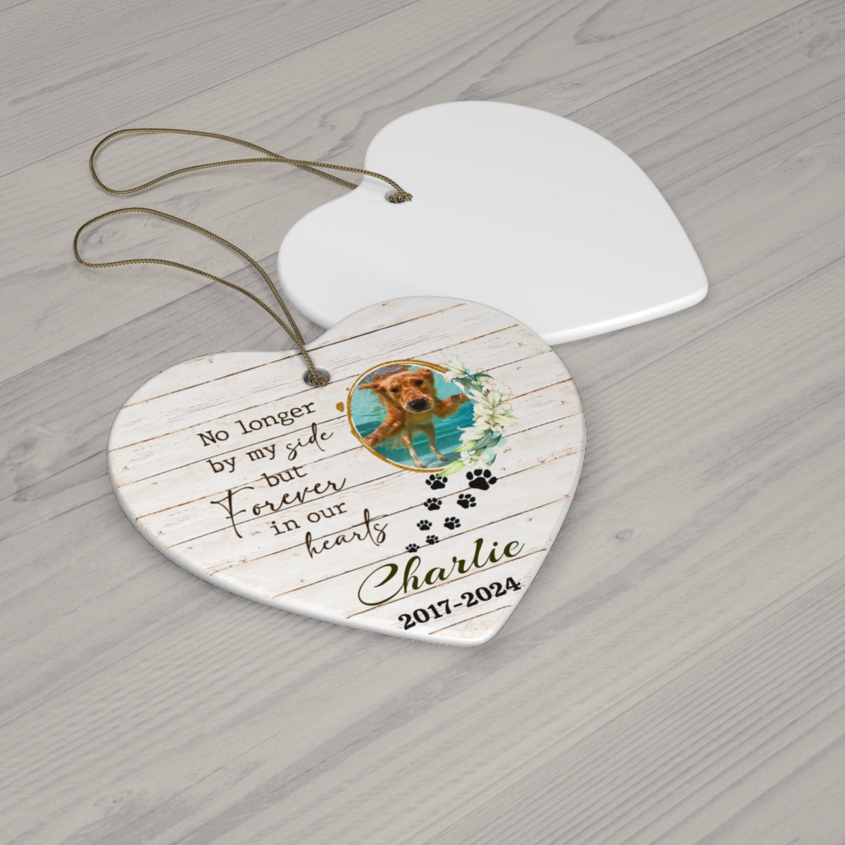 Personalized Pet Memorial Ceramic Ornament