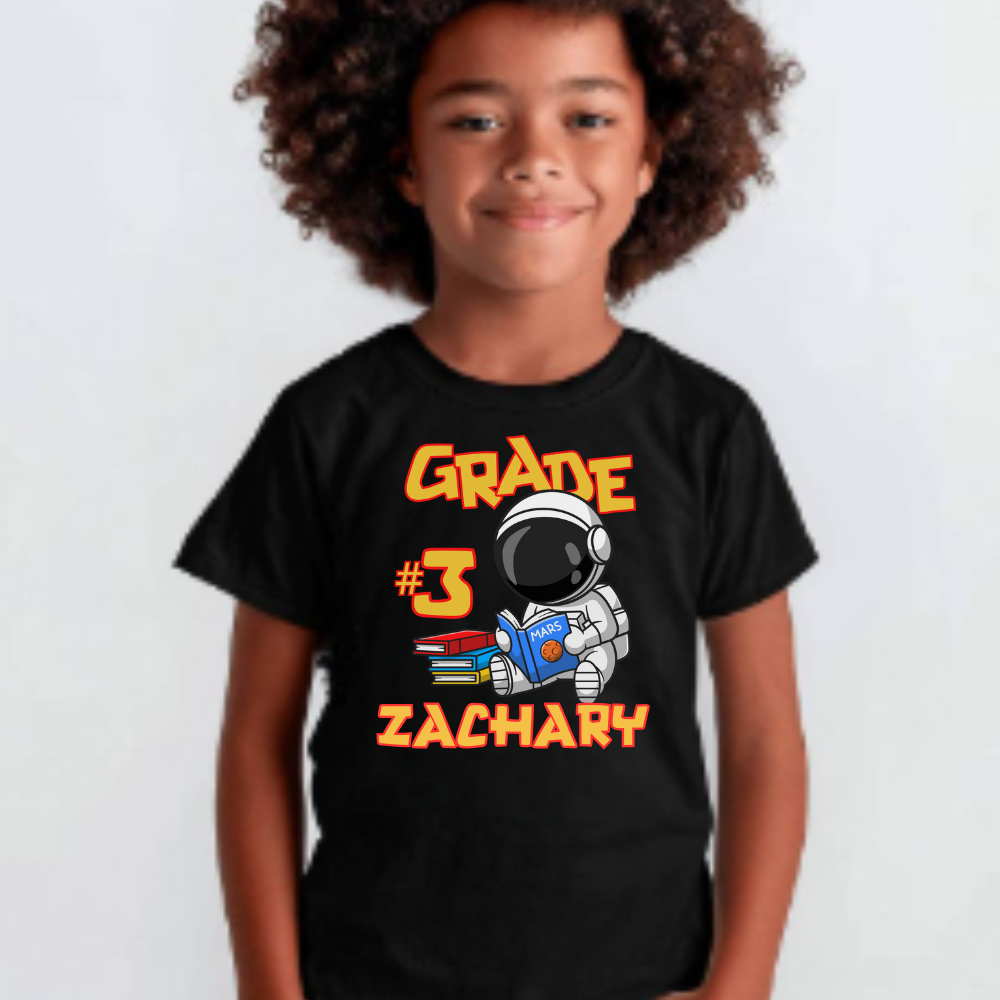 ☄️🚀 Bright Mind, Big Dreams – Personalized School Year Journey Tee 🚀☄️