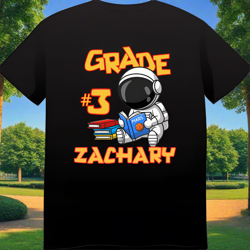 ☄️🚀 Bright Mind, Big Dreams – Personalized School Year Journey Tee 🚀☄️