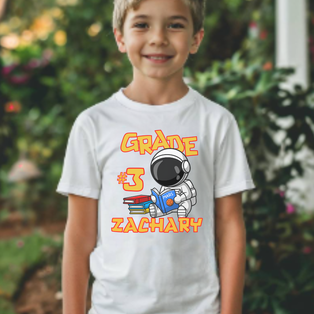 ☄️🚀 Bright Mind, Big Dreams – Personalized School Year Journey Tee 🚀☄️