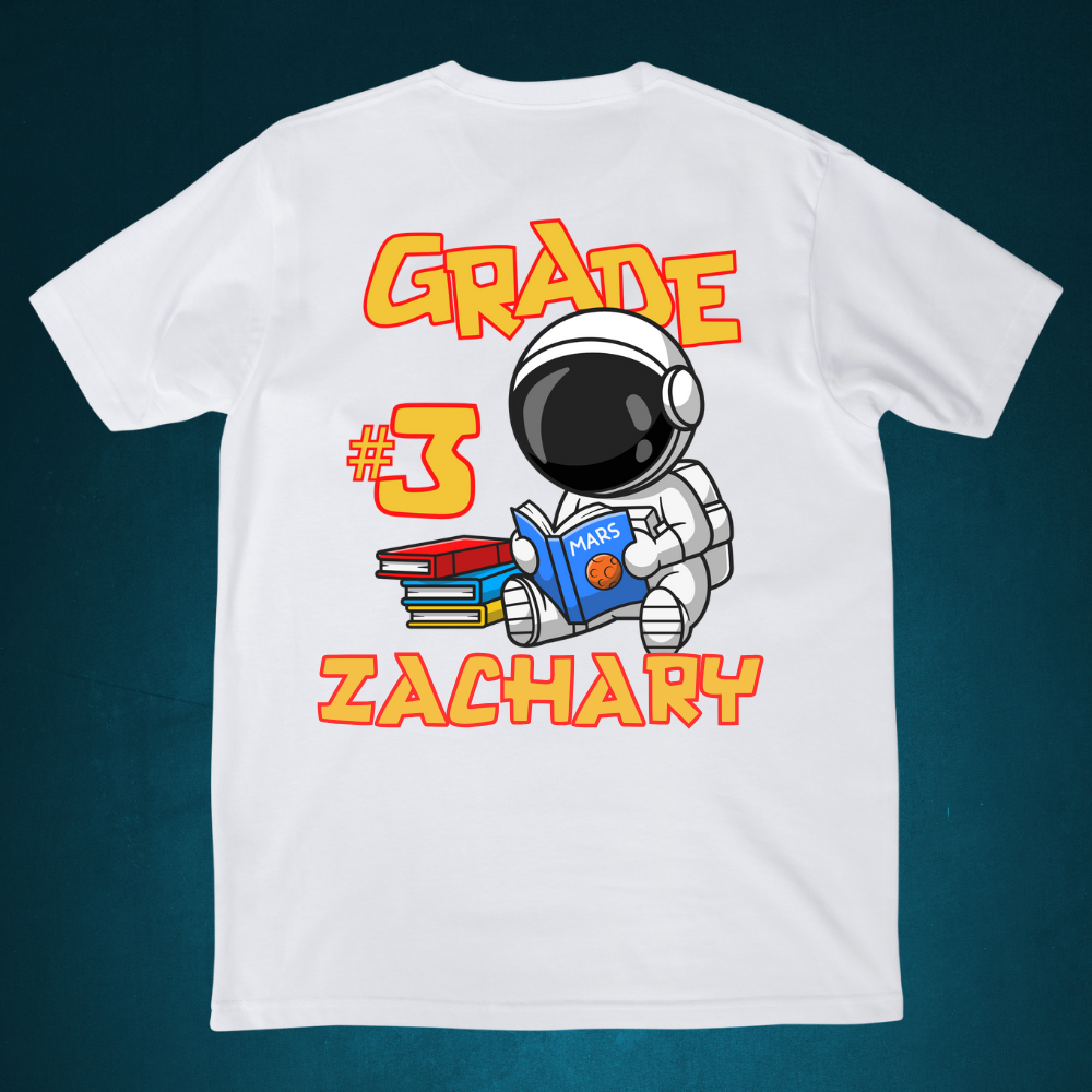 ☄️🚀 Bright Mind, Big Dreams – Personalized School Year Journey Tee 🚀☄️