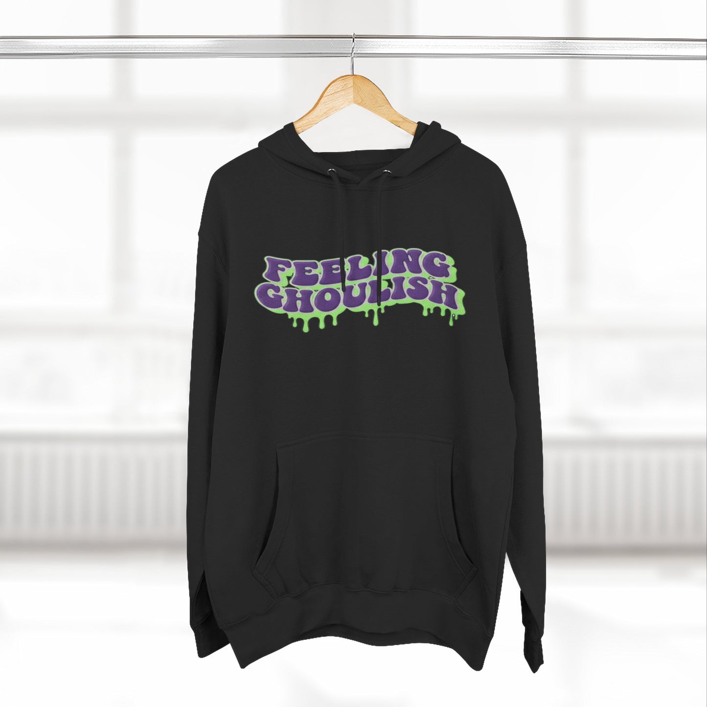 🎃 Feeling Ghoulish Hoodie – Faux Embroidery Edition