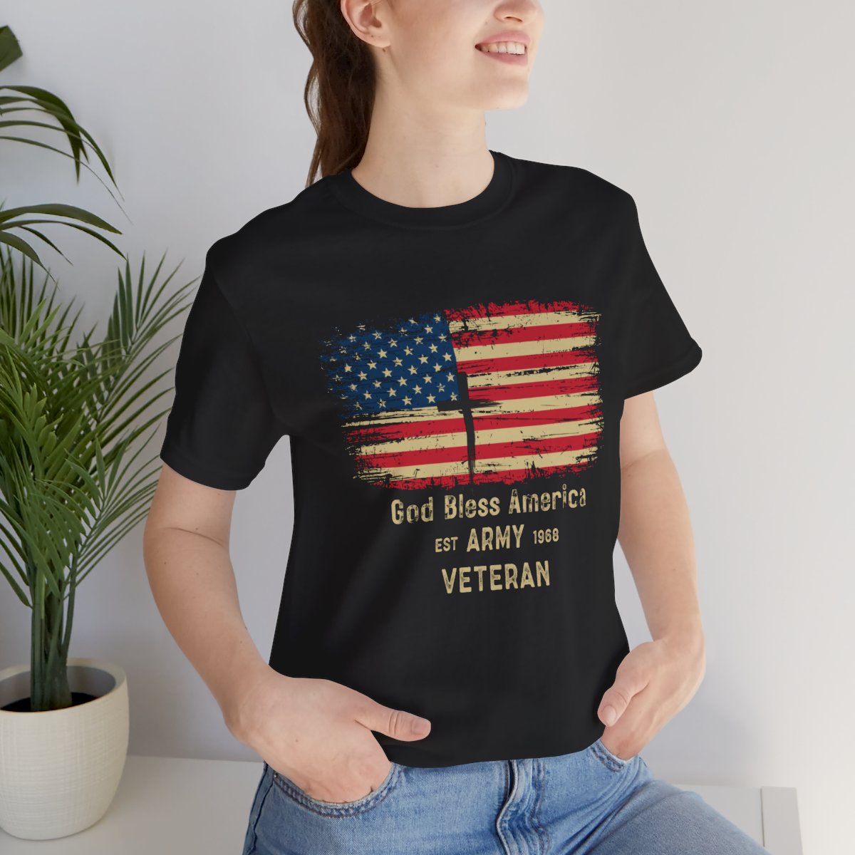 Bless Our Soldiers/Veterans Personalized Tee Gift