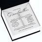 To  My Grandmother-From Granddaughter CZ Cross Necklace