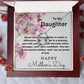 To Daughter-Never Doubt-Forever Love Necklace