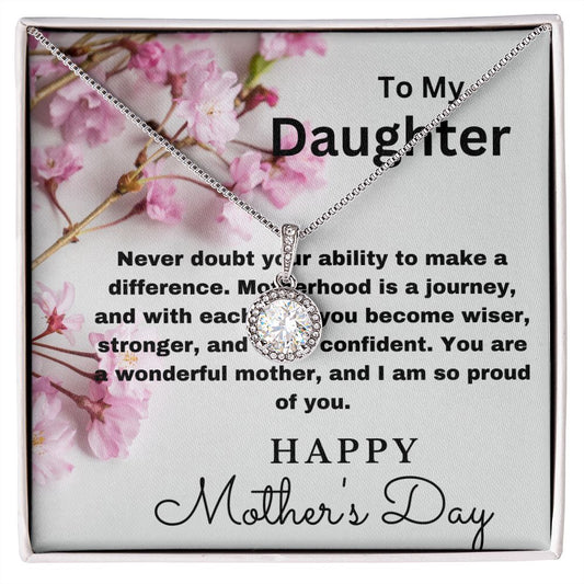 To Daughter-Never Doubt-Eternal Hope Necklace