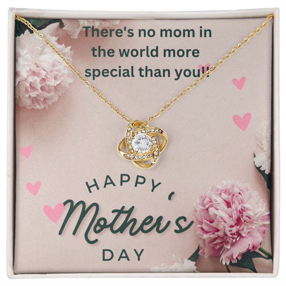 No Mom More Special-Love Knot Necklace