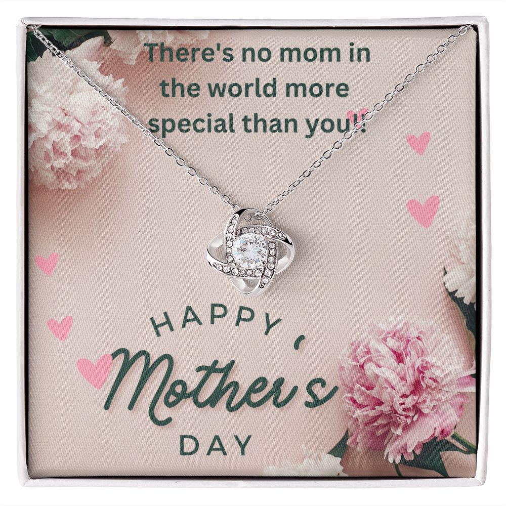 No Mom More Special-Love Knot Necklace