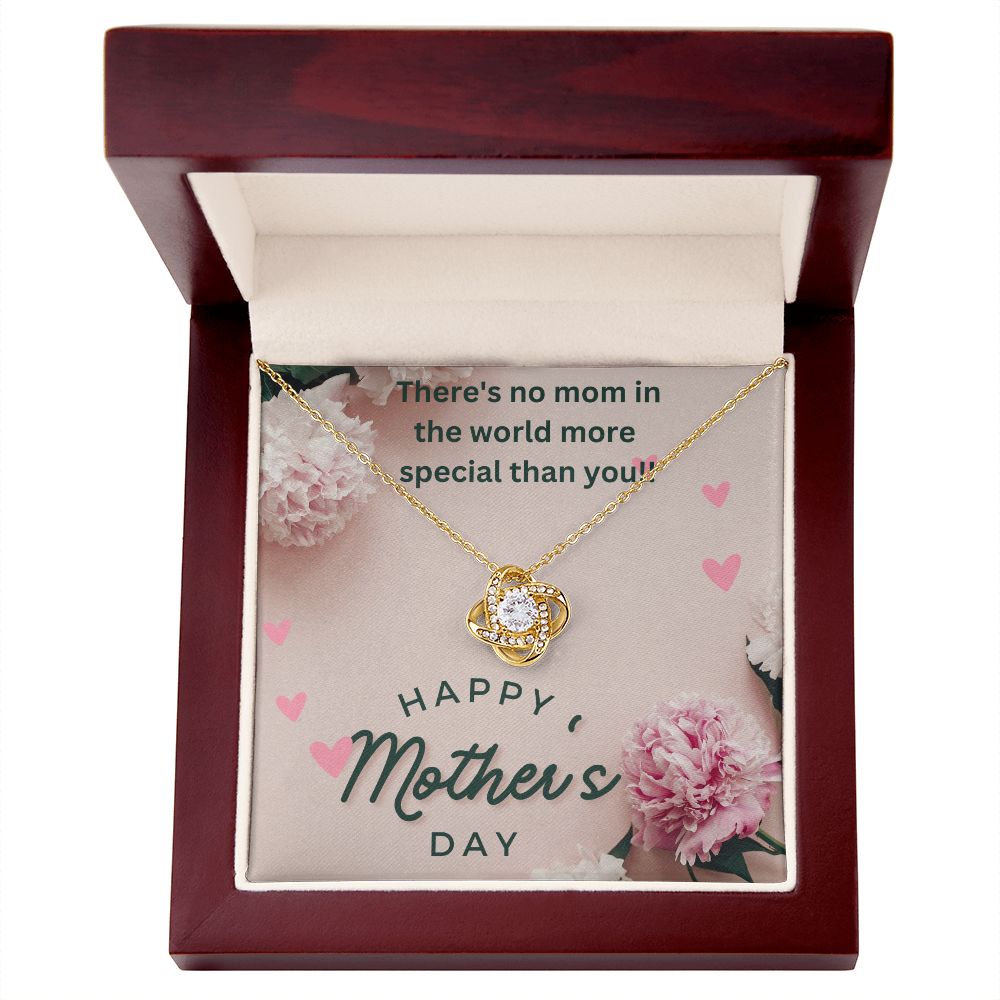 No Mom More Special-Love Knot Necklace