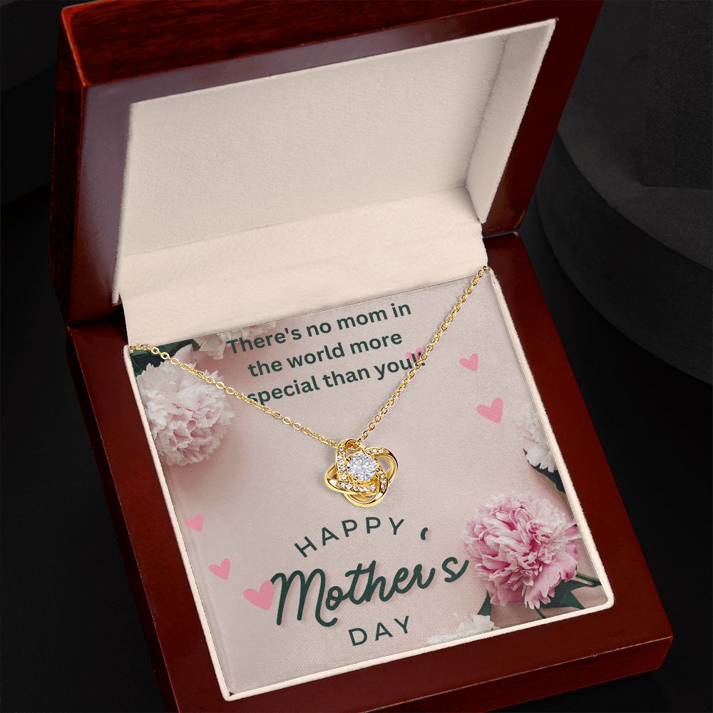 No Mom More Special-Love Knot Necklace