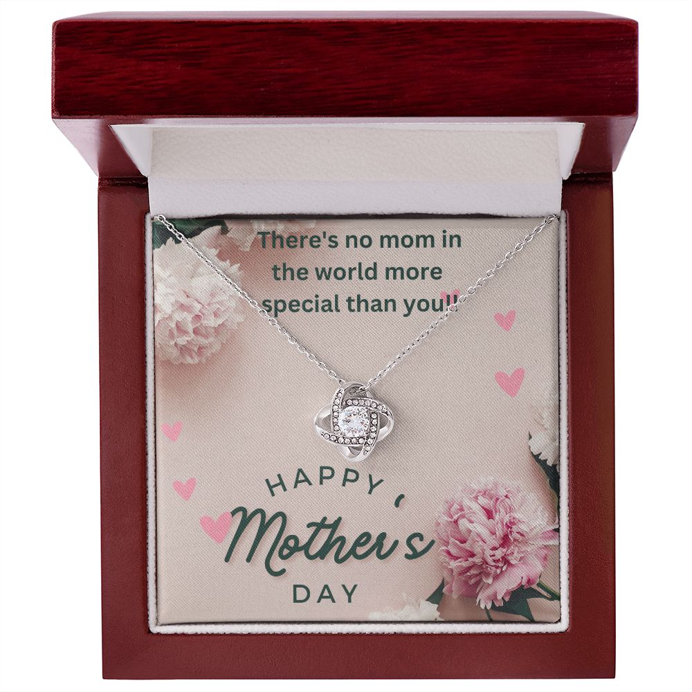 No Mom More Special-Love Knot Necklace