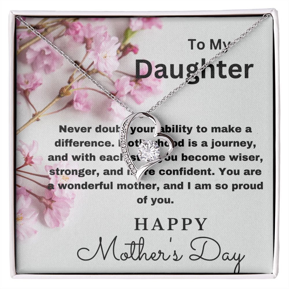 To Daughter-Never Doubt-Forever Love Necklace