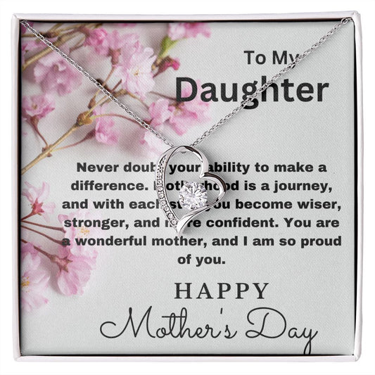 To Daughter-Never Doubt-Forever Love Necklace