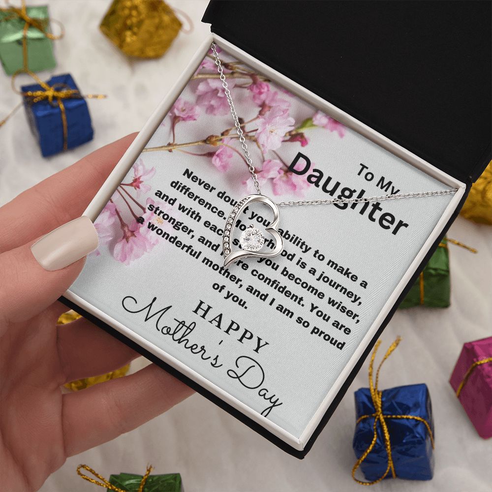 To Daughter-Never Doubt-Forever Love Necklace