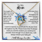 to Mom- Expressing Gratitude-Forever Love Necklace